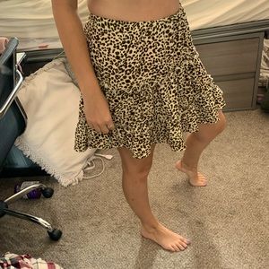 Flowy Leopard Skirt